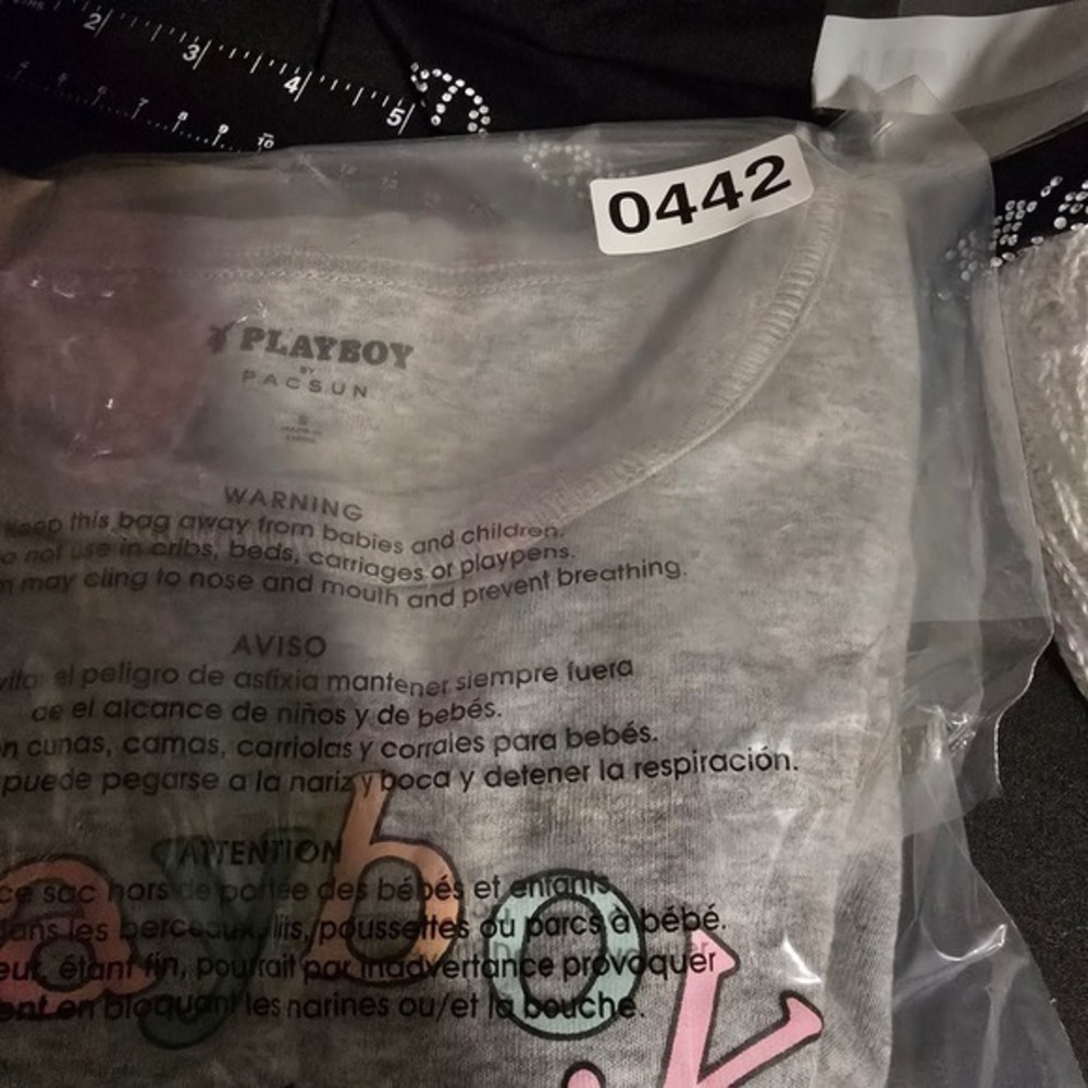 Playboy x Pacsun Crop Top Long Sleeve Los Angeles Graphic Tee S - Picture 7 of 7